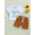 thumbnail image 2 of Coduop Newborn Baby Father's Day Outfit Set Short Sleeve Daddy T-Shirt and Shorts 2Pcs Set, 2 of 9