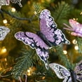 thumbnail image 5 of 10Pcs Glitter Butterfly Christmas Tree Ornaments, Hollow-Out Butterfly Christmas Decoration with Clips, Artificial Butterflies Hanging Decorations, Xmas Tree, Wreath, Garland, Office, Home Decor, 5 of 7