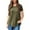 Army Green, variant on Hide Belly Loose Tunic Shirts for Women Solid Casual Side Split Summer Outfit Crewneck Baggy Pullover Tops for Outing