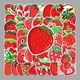 thumbnail image 2 of Paquete de pegatinas con dibujos animados de fresa, fruta roja, fresa x50, 2 of 2