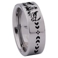 thumbnail image 3 of Wolf Eyes Tungsten Carbide Ring, 3 of 6