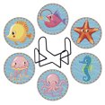 thumbnail image 1 of Posavasos para bebidas DIY con juego de estantes de almacenamiento Juego de posavasos de madera Patrón de animales de dibujos animados Posavasos modernos para cualquier tipo de mesa Regalo perfecto FLhrweasw  Nuevo, 1 of 9