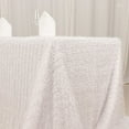 thumbnail image 6 of Balsa Circle 90x156 in White Shaggy Fringe Polyester Rectangle Tablecloth Party Events Home Decorations Supplies, 6 of 8