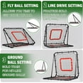 thumbnail image 3 of Ball Game Rebounder Net for Pitching Practice, Rebounder Net for Any Age Baseball/Softball Player, Easy to Assemble, High Stretch Net, Outdoor/Indoor Available, Free Throw Shooting, 3 of 7
