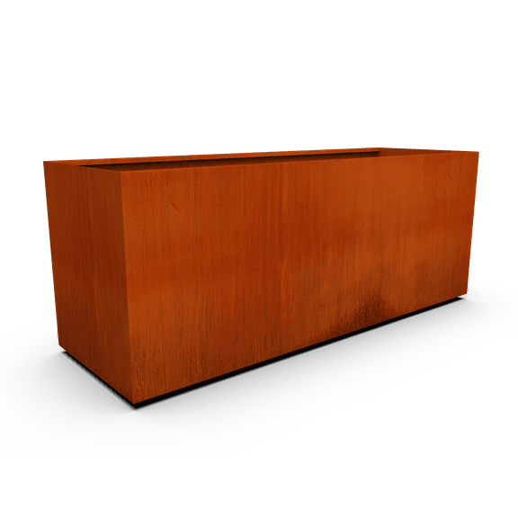 PLANTERCRAFT Corten Steel metal planter box, Rectangular sizes, Modern garden steel planters For Commercial And Residential Outdoor Use.