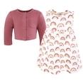thumbnail image 3 of Hudson Baby Infant and Toddler Girls Cotton Dress and Cardigan Set, Sunshine And Rainbows, 9-12 Months, 3 of 5