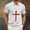 White, variant on Mens Waffle Polo Shirts Short Sleeve Moisture Wicking Golf Tennis Polo Casual Shirts with Cross Printed Size 2XL White
