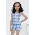 thumbnail image 2 of Hello Kitty Square Neck Tank Top and Shorts Outfit Set Gingham Toddler to Big Kid, 2 of 5