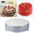 thumbnail image 2 of Dessert Cookies Cupcake Stand Dining cake dessert candy table Display Serving Plate Silver 30cm, 2 of 9