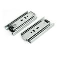 thumbnail image 2 of Uxcell 4 inch 3 Sections Telescoping Ball Bearing Damper Drawer Slide Silver Tone 2Pcs Metal, 2 of 4
