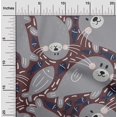 thumbnail image 2 of oneOone Viscose Chiffon Brown Fabric Kawai Sewing Craft Projects Fabric Prints By Yard 42 Inch Wide-RX, 2 of 5