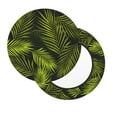 thumbnail image 2 of Gukieu Tropical Palm Leaves Fern Leaf Print Round Chair Cover, Dust-proof and Non-slip Bar Chair Protective Cover, Suitable for Bars, Restaurants, Offices-12 inch, 2 of 7