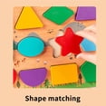 thumbnail image 2 of Rompecabezas A Juego De Madera Tablero Cognitivo Seguro Natural Colorido Juguete De Rompecabezas 3D Serendint FN003328-02, 2 of 6