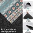 thumbnail image 3 of Blue and Pink Square Shaped Geometric Boho Pattern Kitchen Rugs Sets Of 3,Kitchen Runner Rugs Non Skid Washable,Decorative Kitchen Floor Mats for Kitchen,Sink,Laundry,17"x30"+ 17"x47" + 17"x59", 3 of 6