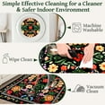 thumbnail image 4 of Bleum Cade Area Rugs for Doormat 2X3,Spring Boho Floral Rug, Machine Washable Non Slip Welcome Mat, Low Pile Carpet for Entryway, Kitchen, Front Door Indoor Entrance,Black, 4 of 9