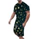 thumbnail image 2 of Conjunto de Camisas Para Hombre Conjunto de Pantalones de Blusa de Manga Corta Con Estampado 3D de Cuello Redondo de Navidad Informal Odeerbi ODB175042, 2 of 7