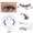 1 Pair LZ11, variant on 3D Faux Mink Magnetic False Eyelashes, Natural Look No Glue Reusable Easy Apply Lashes