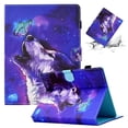 thumbnail image 1 of SaniMore Universal Case for 9.5-10.5 Inch Tablet, PU Leather Wallet Flip Case Auto Wake/Sleep Card Slots Dual Viewing Angles Full Protective Fashion Case for All 9.5-10.5 inch Tablet, Wolf, 1 of 7