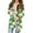 Green, variant on Women's Fashionable Loose-Fit Casual Cardigan with Christmas Print Mid-Length Coat for Holiday Outfits and Comfortable Wear,Army Green,L