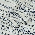 thumbnail image 6 of Chezmoi Collection 3-Piece Southwestern Tribal Lodge Bed Sheet Set, Twin Size - Ivory Navy Printed Microfiber Soft Breathable Deep Pocket Sheets and Pillowcases Set, 6 of 9