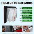thumbnail image 4 of Premium Trading Card Binder Deluxe 4-Pocket Storage Album with 400 Capacity, Professional Card Organizer Book for Collectors, Durable Portfolio Sleeves for TCG Collections, 4 of 4