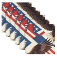 thumbnail image 2 of Iauyy Satin Napkins Set of 6- Eagle-elag Pattern1 DIY Printing Decoration Cloth Napkin- Easy Care for Home/Party, 2 of 8