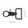 thumbnail image 2 of HORIALENCE 5pcs Small Swivel Hooks Strap Zinc Alloy Assorted Color DIY Enthusiasts Travel, 2 of 5