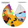 thumbnail image 4 of Lsque Geometry Dash Print Christmas Tree Skirt, Tree Skirt with Ties or Velcro, Perfect for Holiday Decorations, Halloween, and New Year-48", 4 of 7