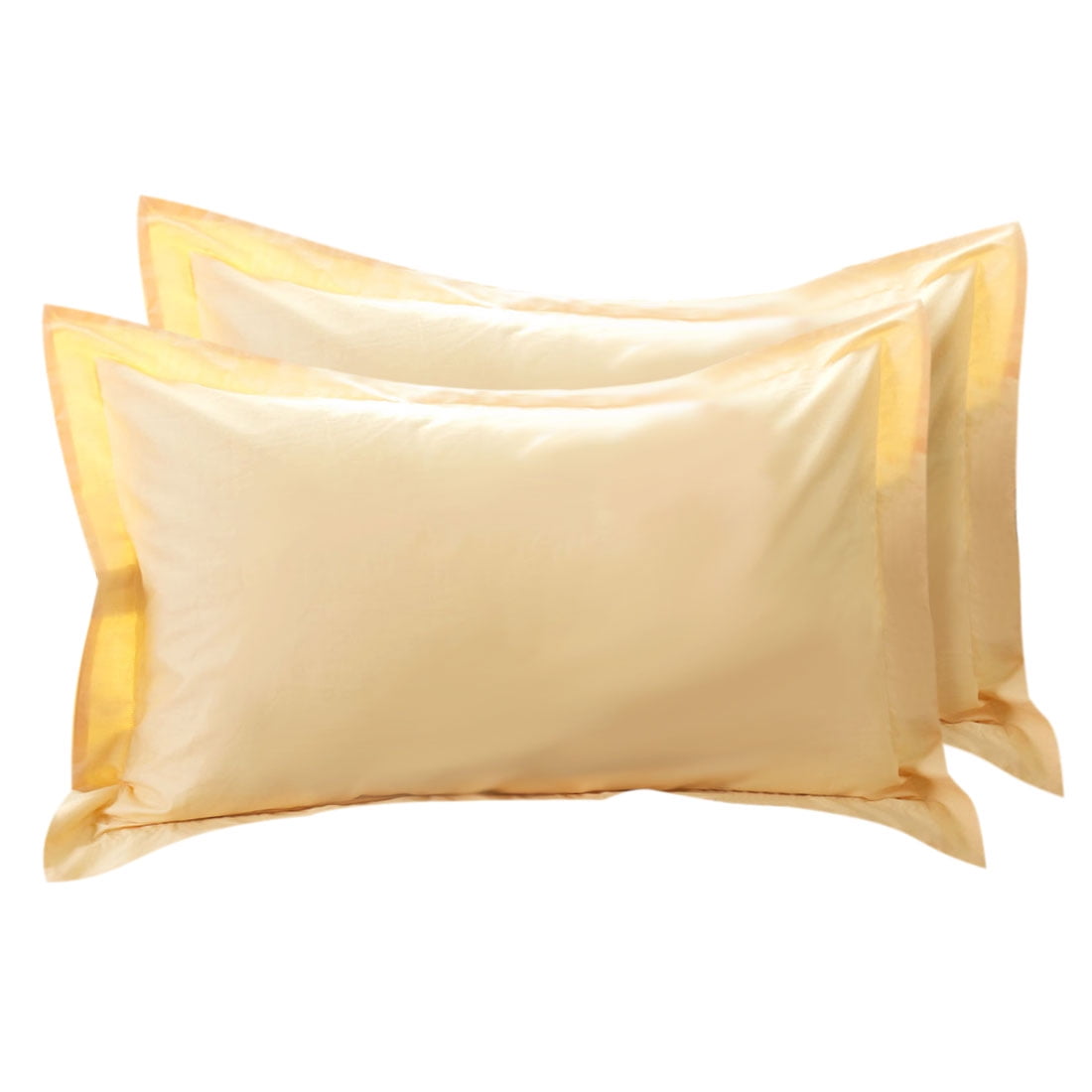 Boudoir Cotton Pillow Shams Oxford Pillowcases Apricot 20 x 36 Inch Set