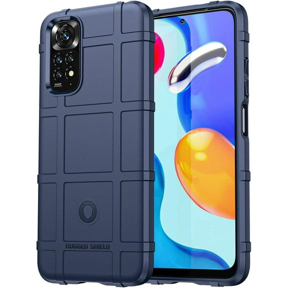 Case for Xiaomi Redmi Note 11 4G, Heavy Duty Shockproof Military Grade Drop Tested Case Super Sturdy Bumper Rugged Cover for Xiaomi Redmi Note 11 4G/Redmi Note 11S HD Blue