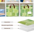 thumbnail image 6 of Rectangle Storage Basket with Handles Four Leaf Clover Collapsible Storage Bin Large Storage Bins Decorative for Clothes Toys Bedroom, 6 of 8