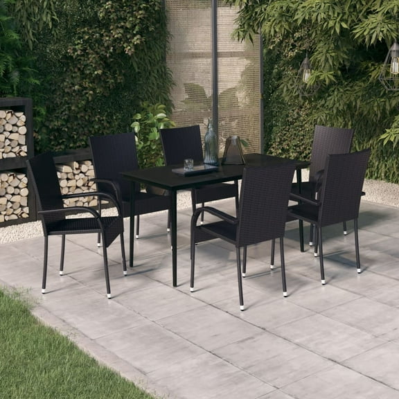 vidaXL Patio Dining Set Garden Outdoor Table 3/5/7/9 Piece Multi Colors/Sizes