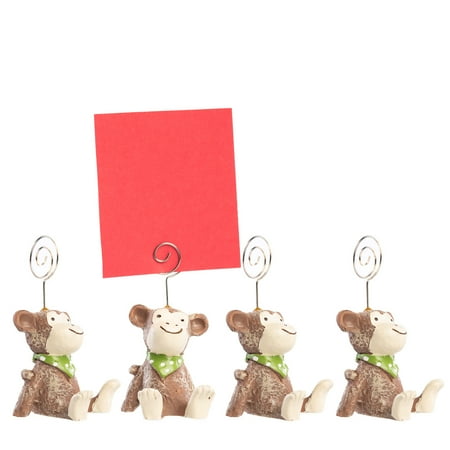 4 Pack Animals Picture Clip Card Holder Home Decor Office Desk