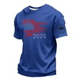 thumbnail image 3 of Kopltyrfg 250 Anniversary USA T-Shirt Men 2026 American Flag Tee Tops Short Sleeve Crewneck Independence Day 4th of July Patriotic Top Blue L, 3 of 4
