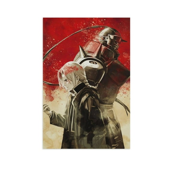 Full Metal Alchemist Canvas Art Posters for Bedroom Living Room Bathroom Wall Decor Poster Unframe 12x18inch