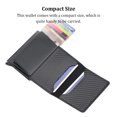 thumbnail image 4 of Sonducket Monedero de bloqueo multiusos, tamaño compacto, tarjetero, exquisito diseño Simple, ranuras autoadhesivas, suministros para hombre Carteras Azul Sonducket AP012206-02, 4 of 6
