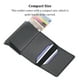 thumbnail image 3 of Sonducket Monedero de bloqueo multiusos, tamaño compacto, tarjetero, exquisito diseño Simple, ranuras autoadhesivas, suministros para hombre Carteras Color cafe oscuro Sonducket AP012206-04, 3 of 6