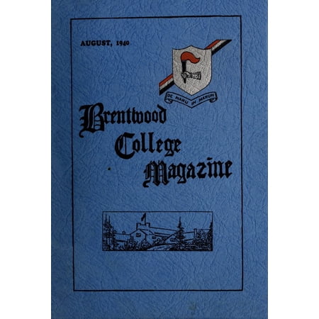 (Custom Reprint) Yearbook: 1940 Brentwood College School - Brentonian Yearbook (Mill Bay, British Columbia Canada)