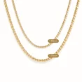 thumbnail image 6 of Tilo Jewelry Yellow Gold Plated 925 Sterling Silver Franco Chain Necklace with Secure Lobster Lock | 1.75mm - 22 Inch | Everyday Necklace for Men, Women, Unisex, 6 of 13