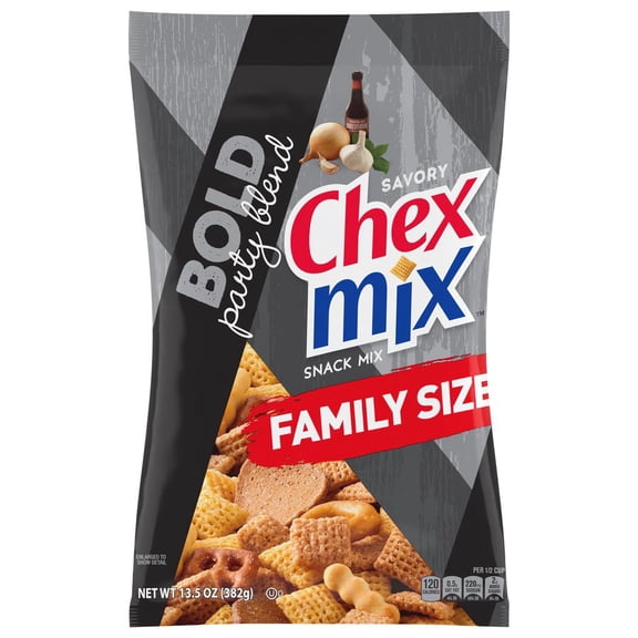Pack Of 3 Chex Mix Bold Party Blend Snack Mix - Family Size, 13.5 oz (Package May Vary)
