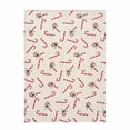 thumbnail image 2 of Hallmark Red Candy Canes Plush Throw, 50" x 70", 2 of 4