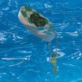 thumbnail image 3 of Harry Potter Slytherin Plaid Sigil Floating Keychain Oval Foam Fishing Boat Buoy Key Float, 3 of 5