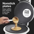thumbnail image 5 of Proctor Silex Waffle Cone and Ice Cream Bowl Maker with Browning Control, Nonstick Plates, White, 5 of 8