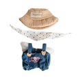 thumbnail image 4 of Mono de muñeca en miniatura,Ropa para muñecos de peluche de 15cm,monos de figuras de Anime,Accesorios para muñecas Juguete de peluche Animal de peluche conjunto de overoles de mezclilla, 4 of 8