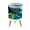 Color 4, variant on Small Trash Can with Lid paradise beach 1.8 Gallon Dog Proof Trash Can Round Garbage Can Waste Bin Wastebasket for Bathroom Bedroom Living Room