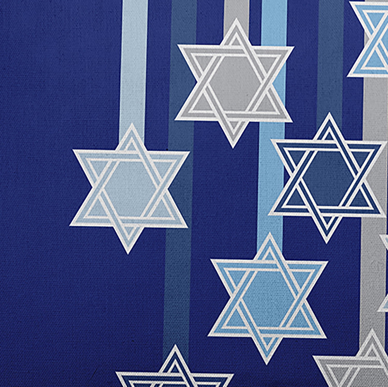 Simply Daisy, 14" x 20" Shooting Stars Royal Blue Decorative Hanukkah Outdoor Pillow