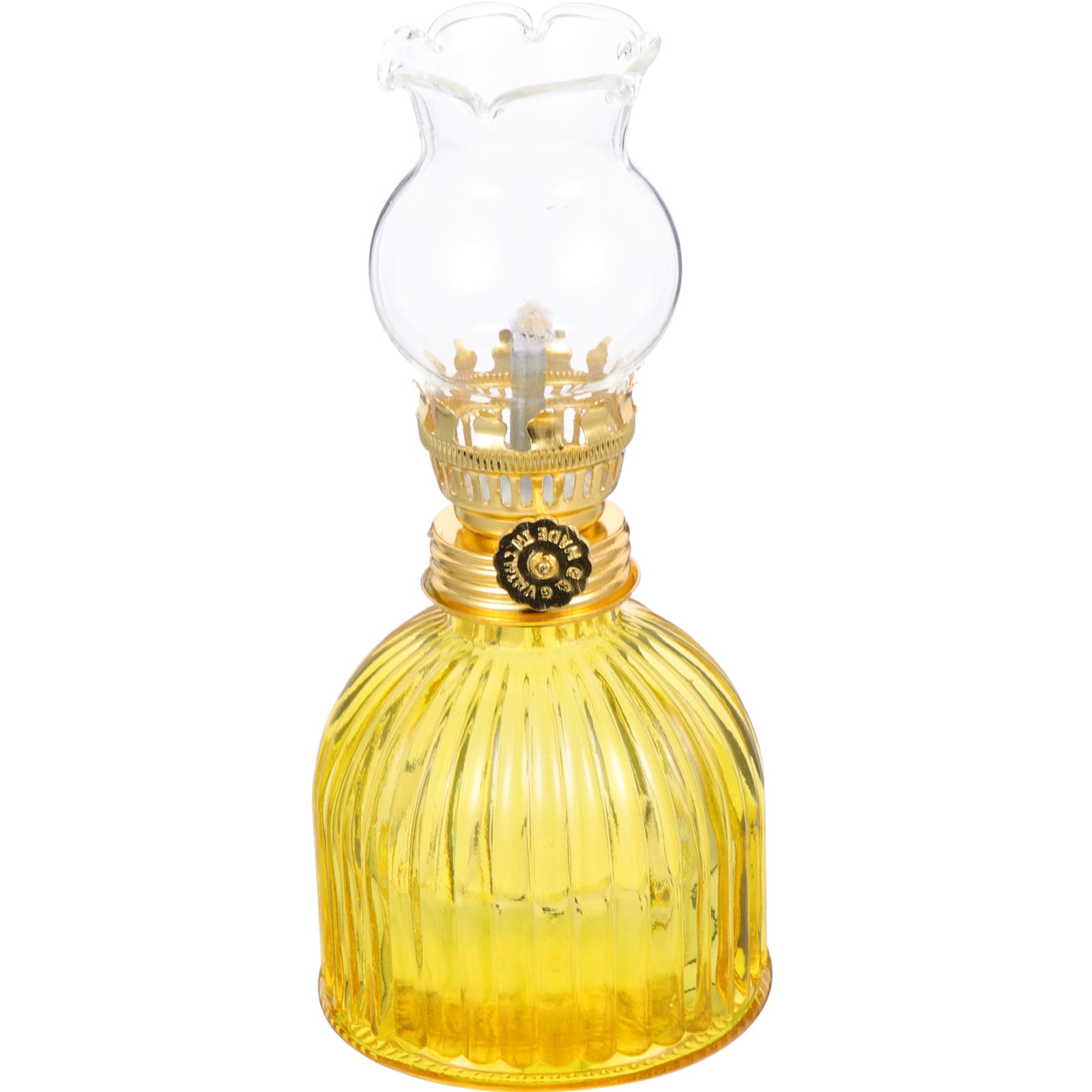Bestonzon Emergency Kerosene Lamp Delicate Oil Lamp Glass Oil Lamp