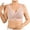 Pink, variant on Wireless Bras For Women Front Closure Comfortable Breathable Seamless Support Bra Wireless Plus Size Cotton Soft Sleep Bra For Older Women Everyday Wear