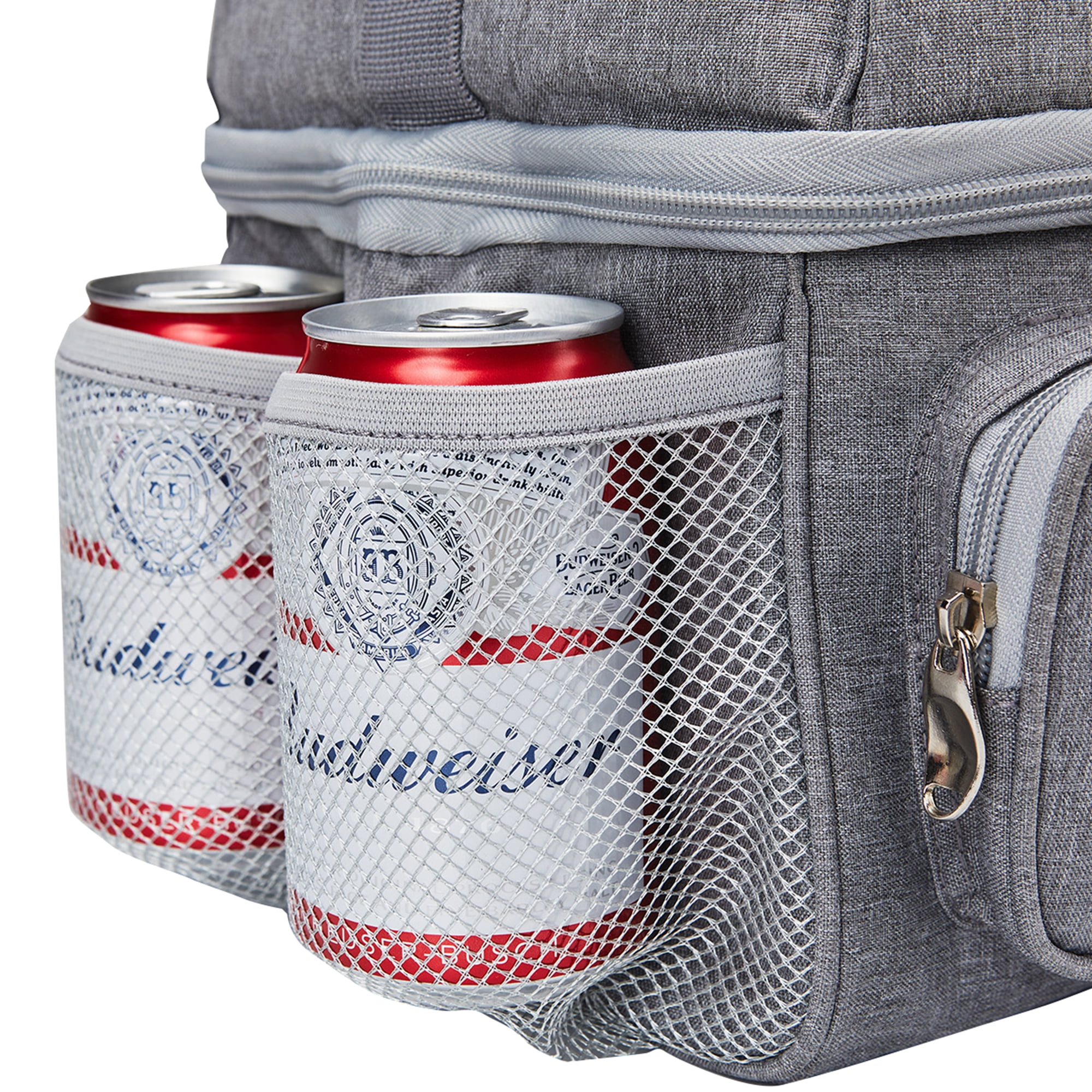 COUTUDI 14L Large Insulated Lunch Bag for Men Women Adult Reusable Leakproof Tote Cooler Lunch Bag for Office Work Double Deck with Shoulder Straps （Grey）