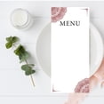 thumbnail image 2 of Koyal Wholesale Burgundy Elegant Ornate Printable Wedding Paper Menu Cards for DIY Printer, Pack of 52, 2 of 5